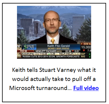  Keith tells Stuart Varney what it would actually take to pull off a Microsoft turnaround