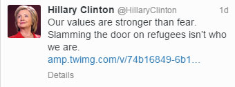 Clinton-Tweet