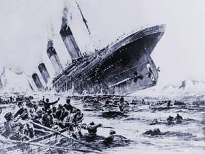 Titanic-sinking-
