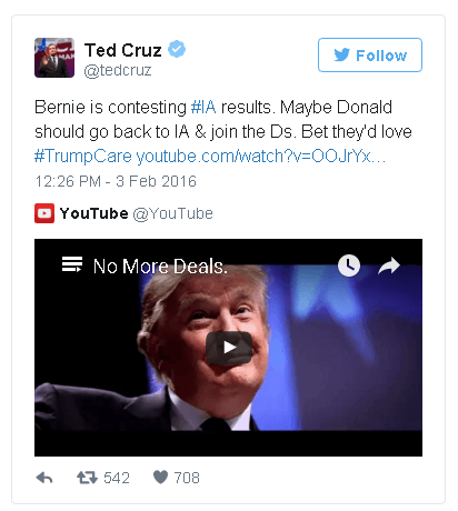 Cruz voter fraud in Iowa