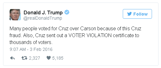 Ted Cruz voter fraud