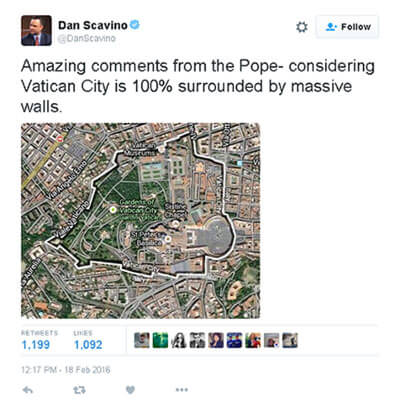 Trump ISIS will attack the Vatican