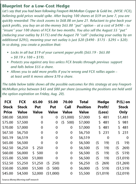 Blueprint for a Low-Cost Hedge (ChartI)