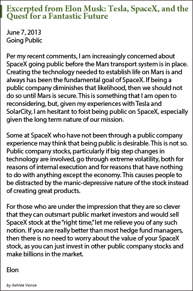 SpaceX stock