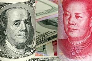 yuan and the dollar
