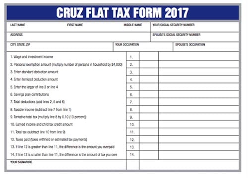 Ted cruz tax plan