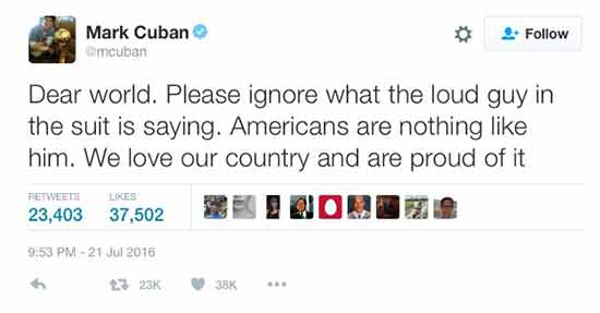 Mark Cuban Trump