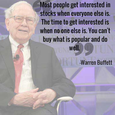 Warren Buffett quotes on investments