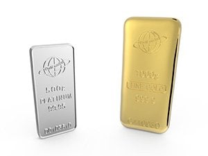 platinum gold and silver prices