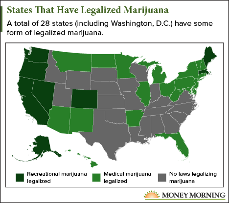 states that have legalized marijuana