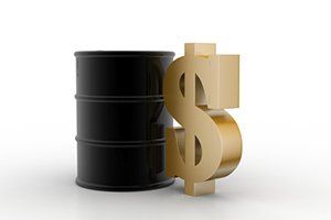 Dollar Sign and Oil Barrel 