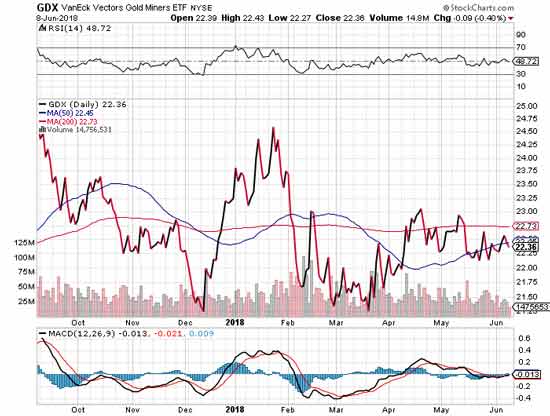 GDX Gold Miners Chart