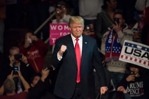 Donald trump waving