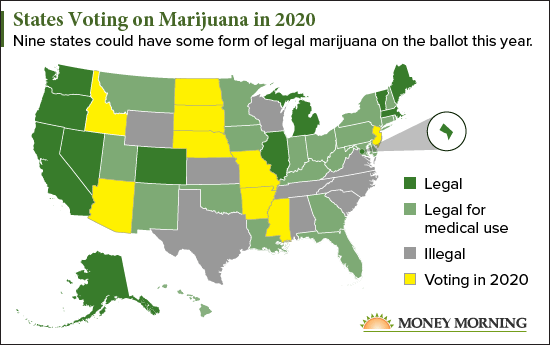 Where Is Marijuana Legal in the United States? A Map of U.S. Legalization