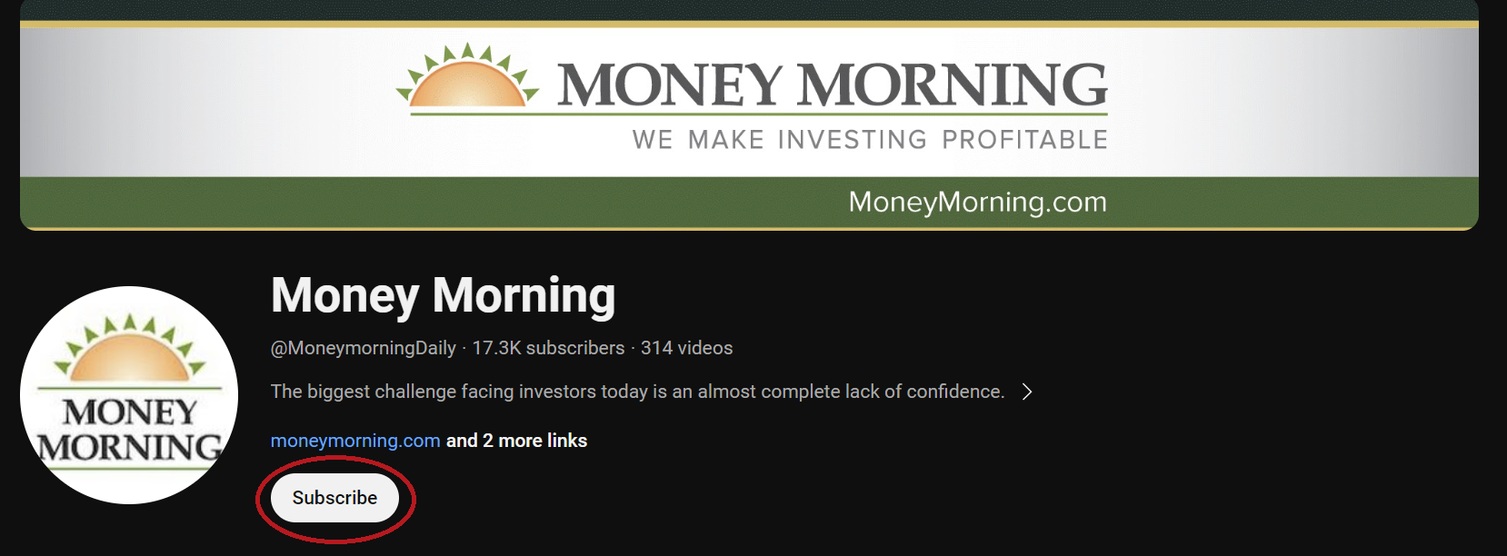 money morning youtube